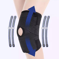 Japanese Style Thin Pressure Knee Brace for Hiking Cycling Adjustable Patella Meniscus Support
