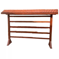 Outdoor Wooden Wishing Frame for Temples and Scenic Areas, Wind Chime Stand, Promotional Kiosk