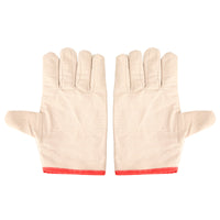 Double-Layer Canvas Work Gloves, Thickened, Fully Lined, Heavy Duty, for Welding and Industrial Protection