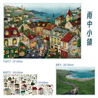 Weather Sunny 20.0 Encounter Time Series Diorama Stickers Street Scene Miniature Collage Toy for DIY Handcrafts