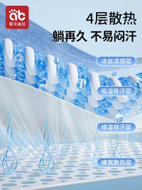 Baby Stroller and Car Seat Cooling Mat, Universal Summer Ice Silk Pad for Infants