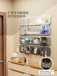 Wall-Mounted Felt Board Jewelry Organizer for Earrings, Necklaces, and Bracelets