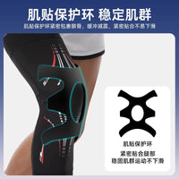 Basketball Sports Knee Brace Anti-Collision Shock Absorption Compression Breathable Knee Sleeve for Running Cycling