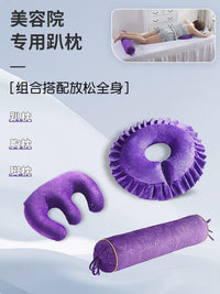 Latex U-Shaped Massage Pillow for Spa & Salon Beds, Face Cradle Cushion for Prone Position, Postpartum Breast & Foot Support