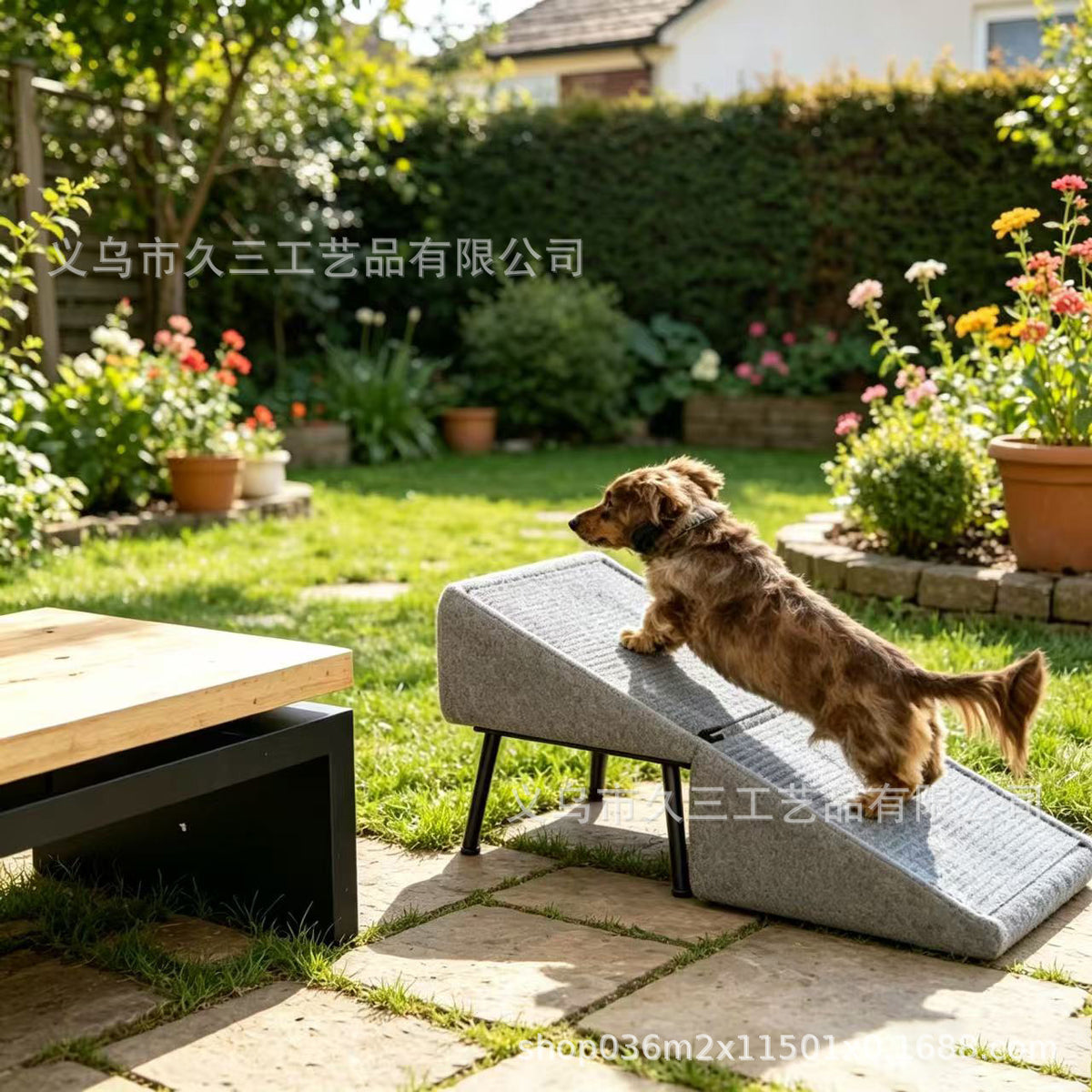 Pet Sofa Ramp Stairs for Cats and Dogs - Convertible Wooden Pet Ladder