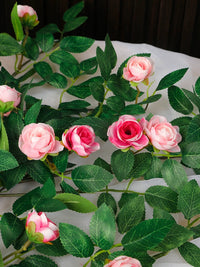 Artificial Flower Wall Decor with Hanging Planter for TV Background Wall