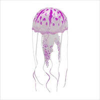 Artificial Jellyfish Aquarium Ornament Silicone Floating Decoration for Fish Tank