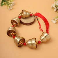 Pure Copper Gourd Wind Chime with Multiple Bells for Home Decor and Car Hanging
