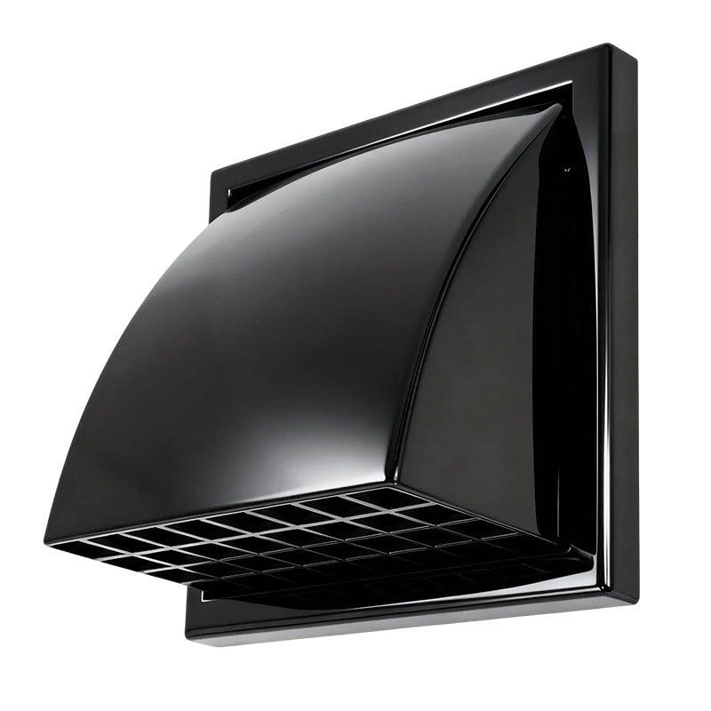 Square Rainproof Exhaust Vent Cover for Dryer and Ventilation Systems