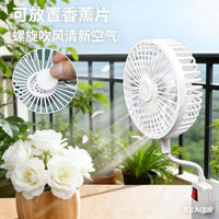 Mini Cyclone Plug-in Fan for Home Dorm Kitchen Bathroom, Quiet Electric Fan
