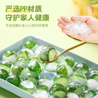 Easy Release Stackable Beverage Ice Ball Mold with Lid for Homemade Ice Cubes, Food-Grade Spherical Ice Tray for Home Freezing