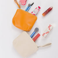 Mini Portable Lipstick Pouch Waterproof PU Leather Zipper Coin Purse Handbag