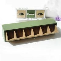 Rustic Wooden Desktop Organizer with Drawers and Compartments for Jewelry, Keys, and Mail