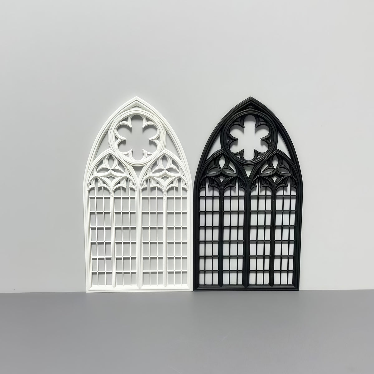 Dollhouse Gothic Style Window Frame Miniature Decor