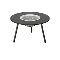Portable Outdoor Fire Pit Grill Table for Camping and Picnics, Collapsible BBQ and Tea Table