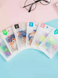 Cute Cartoon Shaped Paper Clips, 24-Pack Plastic Bookmark Clips for Office and School