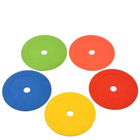 Flat Disc Cones for Soccer Training, Agility Drills, and Field Marking
