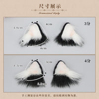 BJD Rainbow Cat Ears and Tail Set for 1/3 1/4 1/6 OB11 MDD Dolls