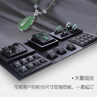 Jewelry Display Tray Black Base for Countertop and Live Stream