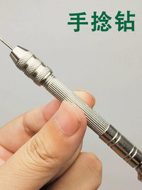 Mini Hand Drill Set with 10 Drill Bits for Crafting and DIY Projects