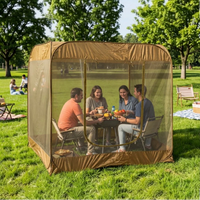 Automatic Pop-Up Mosquito Net Tent for Outdoor Camping and Patio Use