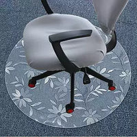 PVC Chair Mat for Hard Floors, Transparent Floor Protector for Office and Gaming Chairs, Anti-Scratch