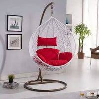 Single Rattan Wicker Hanging Basket Chair Outdoor Indoor Swing Egg Chair for Balcony Patio