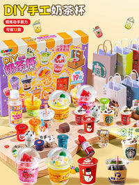 Kids' DIY Miniature Milk Tea Cup Ice Cream Dessert Play Food Set