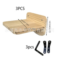 Wall-Mounted Wooden Cat Climbing Shelf Set for Play and Jumping