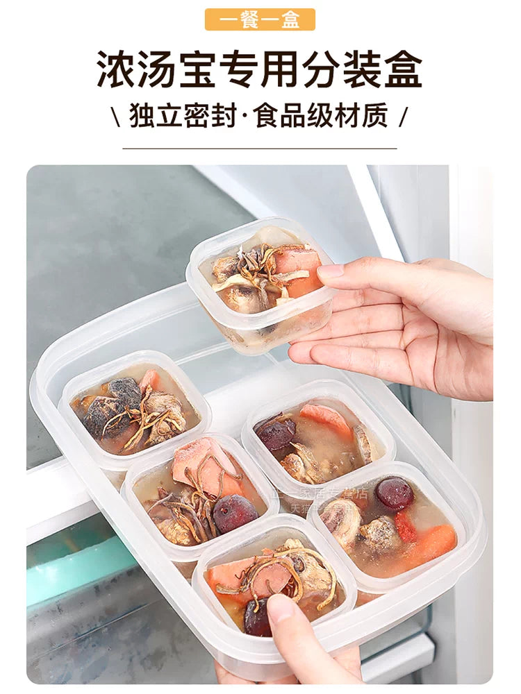 Baby Food Freezer Storage Containers with Lids - Silicone Ice Cube Trays for Purees, Broths, and Breast Milk