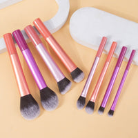 8-Piece Professional Makeup Brush Set for Eyeshadow, Blush, Powder, and Foundation