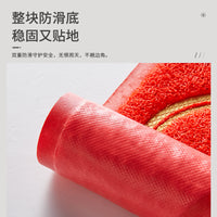 Safe Entry and Exit Doormat, Red High-End Entrance Anti-Slip Mat, Wear-Resistant Foot Pad for Hallway and Foyer