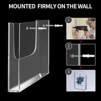 Acrylic Wall-Mounted Document Holder for A4/A5/A6 Posters and Flyers