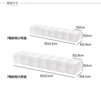Portable Travel Pill Organizer with Detachable Compartments