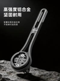 Bicycle Computer Mount with Integrated Light Holder for Road & Mountain Bikes