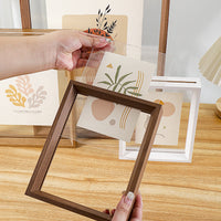 Double-Sided Transparent Acrylic Photo Frame for Tabletop Display, A4/6-inch, DIY Specimen/Calligraphy/Painting Mounting