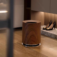 2025 Wood Grain Trash Can, Large Capacity, Vintage Style for Living Room, Bedroom, Office, Kitchen, Bathroom