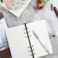 Transparent PVC Loose-Leaf Notebook Cover for Travel Journals and Planners