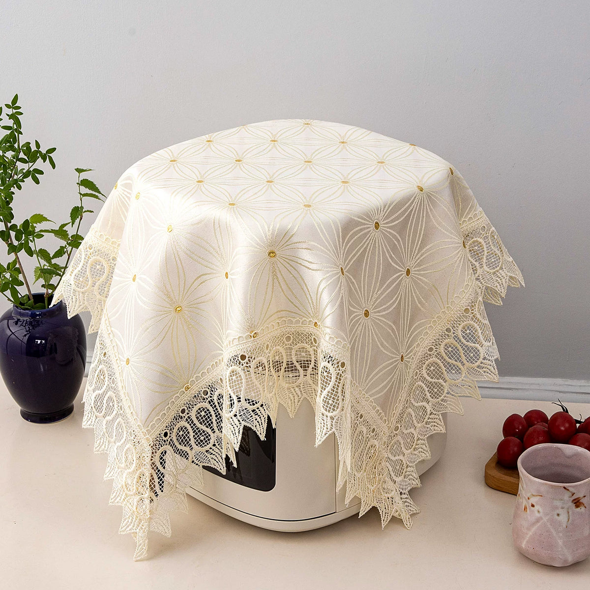 Premium Kitchen Appliance Dust Cover Multi-purpose Square Cloth for Rice Cooker Air Fryer