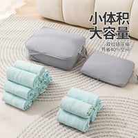 6-Piece Travel Compression Packing Cubes Set for Luggage, Waterproof Clothes Organizer Bags