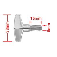 Alloy M6/M8 Hand-Tightened Drum Stand Screws for Snare, Cymbal, and Pedal