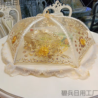 Food Cover Tent for Dining Table, Anti-Fly Dustproof Mesh Food Protector, Foldable and Reusable