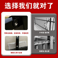 Galvanized Steel Fence Panel for Outdoor Security and Boundary Demarcation, Rust-Resistant