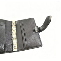 A7/M5 Refillable Leather Notebook with Card Slots, Minimalist Korean/Japanese Style Student Journal, Customizable Logo