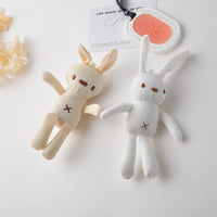 Cute XO Rabbit Plush Keychain Backpack Charm