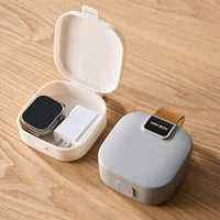 Portable Electronic Organizer Box for Cables, Chargers, and Earbuds