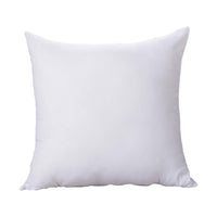 Shandu Brushed Fabric Pillow Insert for Sofa Cushions and Lumbar Support, White