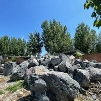 Natural Black Mountain Stone for Japanese Garden Landscaping and Micro-Landscape Decor