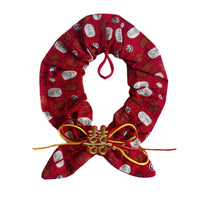 Pet Wedding Scarf Collar with Bow Tie for Cats and Dogs, Festive Red Accessory for New Year Celebrations