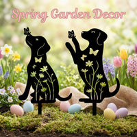 Metal Animal Garden Stake Outdoor Yard Lawn Art Decor